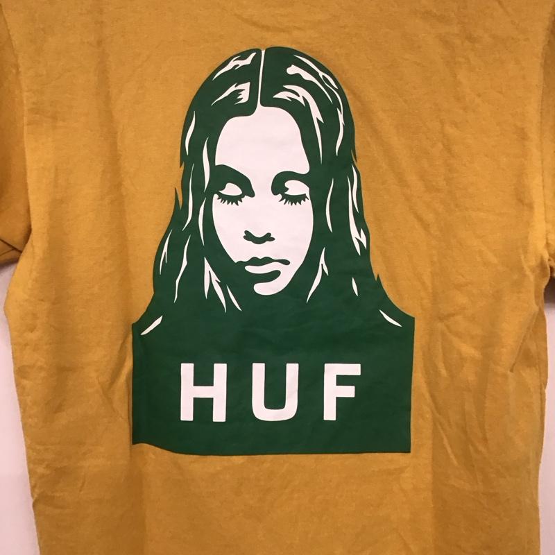エックスガール X-girl Tシャツ 半袖 HUF S プリント 黄 / イエロー /  レディース USED 古着 中古 10139988