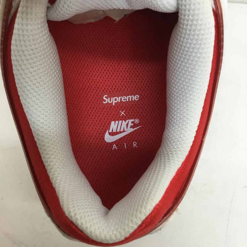ナイキ NIKE スニーカー スニーカー SUPREME AIR MAX TAILWIND 4/S エアマックス テイルウインド 4 シュプリーム AT3854-100 26.0cm ロゴ、文字 白 / ホワイト / X 赤 / レッド /  メンズ USED 古着 中古 10105697
