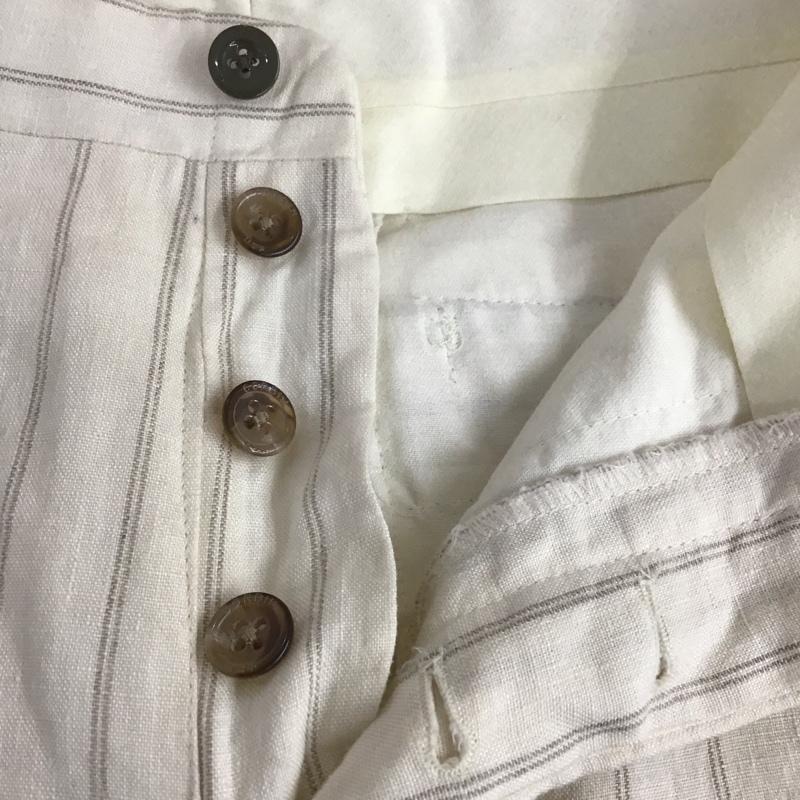 古着 USED パンツ スラックス スラックス ワイドパンツ カジュアルパンツ ストレートパンツ ストライプパンツ 80s ストライプ ベージュ / ベージュ /  メンズ USED 古着 中古 10106566