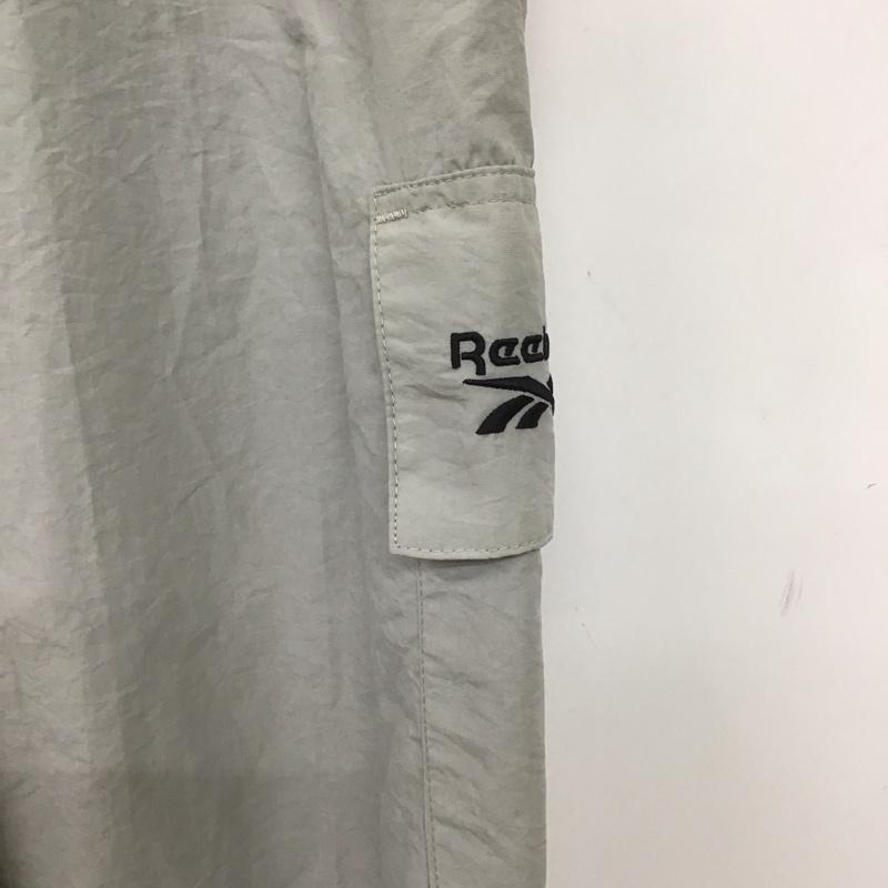 リーボック Reebok ボトムス ボトムス A4431RR トレーニングパンツ スポーツウェア 裾絞りパンツ パラシュートパンツ M ロゴ、文字 灰 / グレー /  レディース USED 古着 中古 10149489