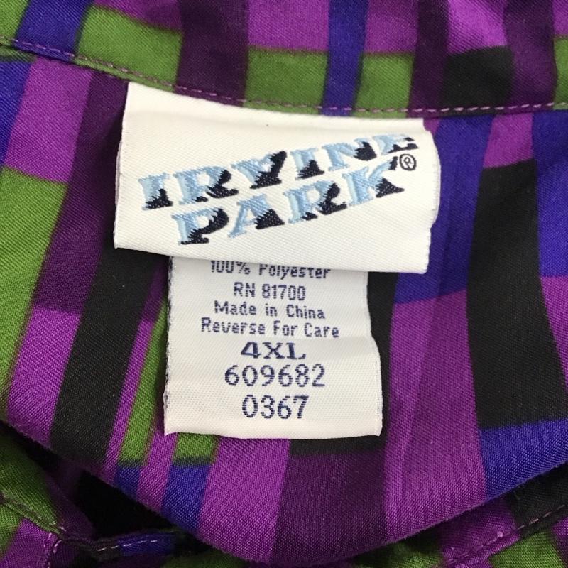 古着 USED カットソー 長袖 長袖シャツ カラーシャツ ポケットシャツ 長袖カットソー 柄シャツ 総柄 マルチカラー / マルチカラー /  メンズ USED 古着 中古 10112720