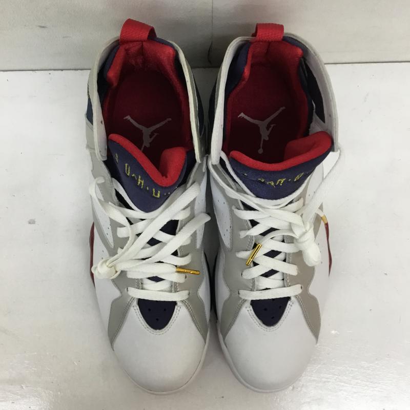 ナイキ NIKE スニーカー スニーカー 304775-171 AIR JORDAN 7 RETRO OLYMPIC 28.5cm ロゴ、文字 白 / ホワイト /  メンズ USED 古着 中古 10133946