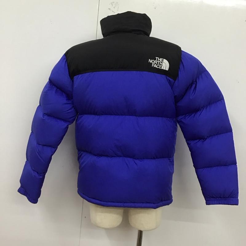 ザノースフェイス THE NORTH FACE ジャケット、上着 ダウンジャケット ND91841 NUPTSE DOWN JAKCET L ロゴ、文字 青 / ブルー / X 黒 / ブラック /  メンズ USED 古着 中古 10124440