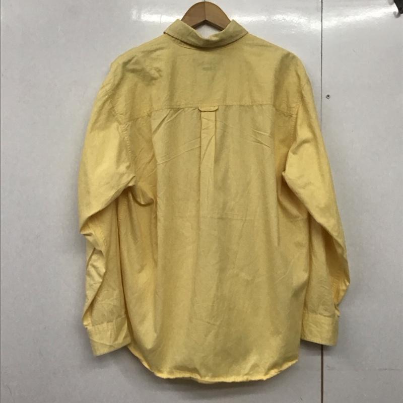 カーハート Carhartt シャツ、ブラウス 長袖 長袖シャツ 無地シャツ カラーシャツ L ロゴ、文字 黄 / イエロー /  メンズ USED 古着 中古 10141909