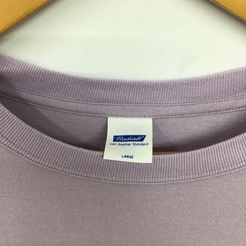 ラディアル RADIALL カットソー 長袖 長袖カットソー プリントカットソー クルーネック mashup L ロゴ、文字 紫 / パープル /  メンズ USED 古着 中古 10131009