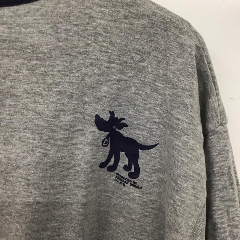 ショーナンボー Shonanbo Tシャツ 半袖 半袖カットソー 無地Tシャツ ヘンリーネックカットソー XL プリント 灰 / グレー /  メンズ USED 古着 中古 10136092