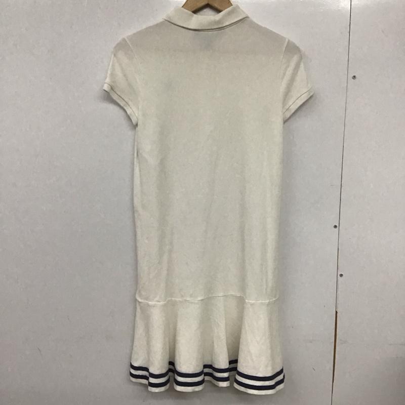 ラルフローレン RALPHLAUREN ワンピース ひざ丈スカート XL ロゴ、文字 白 / ホワイト /  ガールズ USED 古着 中古 10132764
