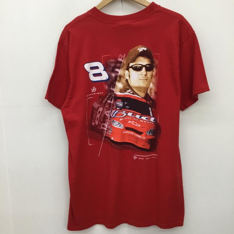 ユーズドクロージング used clothes Tシャツ 半袖 デイル・アーンハート・ジュニア L ロゴ、文字 赤 / レッド /  メンズ USED 古着 中古 10133852