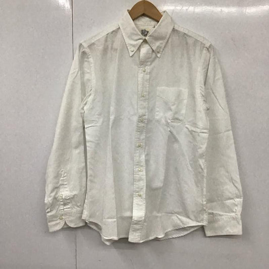 オアスロウ orSlow シャツ、ブラウス 長袖 長袖シャツ 無地シャツ カラーシャツ ボタンダウンシャツ 2 無地 白 / ホワイト /  メンズ USED 古着 中古 10130904
