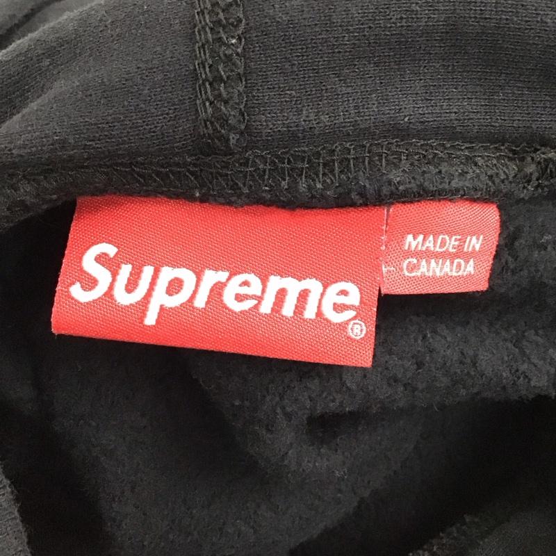 シュプリーム Supreme パーカー 長袖 長袖パーカー フード付きパーカー プリントスウェット トレーナー XL ロゴ、文字 黒 / ブラック /  メンズ USED 古着 中古 10122074