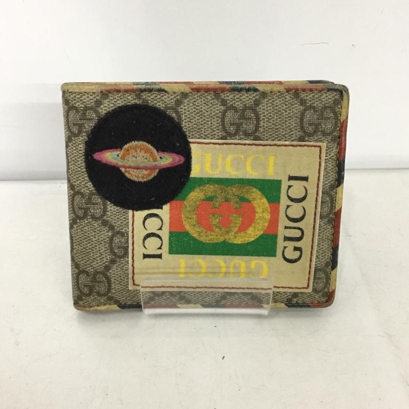 グッチ GUCCI 財布 二つ折り クーリエ GG 総柄 マルチカラー / マルチカラー /  メンズ USED 古着 中古 10146051
