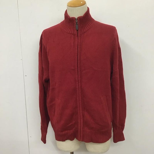 エルエルビーン L.L.Bean ニット、セーター 長袖 長袖ニットカットソー ジップアップニットジャケット アウター S 無地 えんじ / ワインレッド /  メンズ USED 古着 中古 10111134