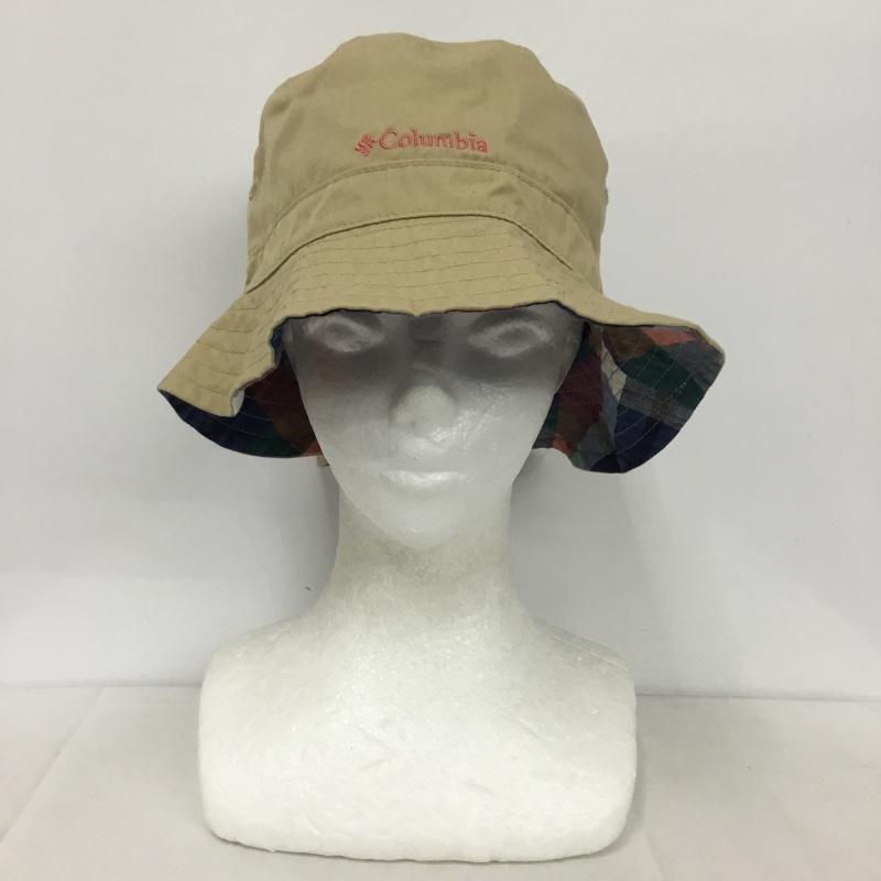 コロンビア Columbia 帽子 ハット リバーシブル チェック ロゴ、文字 マルチカラー / マルチカラー /  レディース USED 古着 中古 10145779