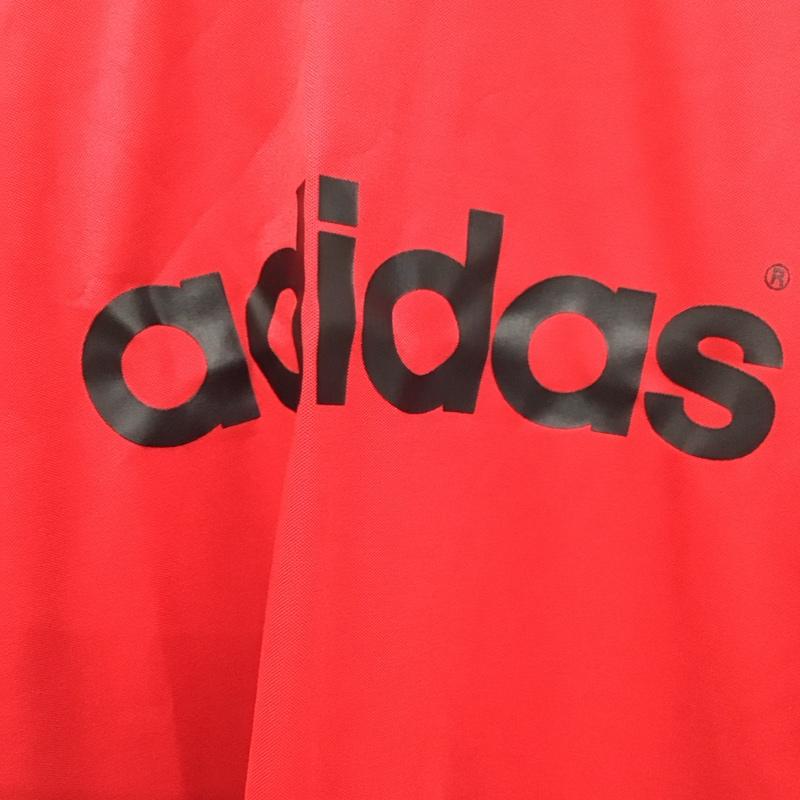 アディダス adidas Tシャツ 半袖 ロゴ、文字 X プリント 赤 / レッド /  メンズ USED 古着 中古 10128483