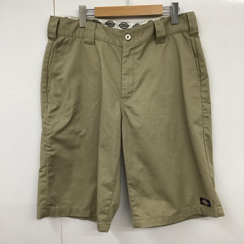 ディッキーズ Dickies パンツ ショートパンツ DKB001 ハーフパンツ ワークパンツ 34 34 ロゴ、文字 ベージュ / ベージュ /  メンズ USED 古着 中古 10116797