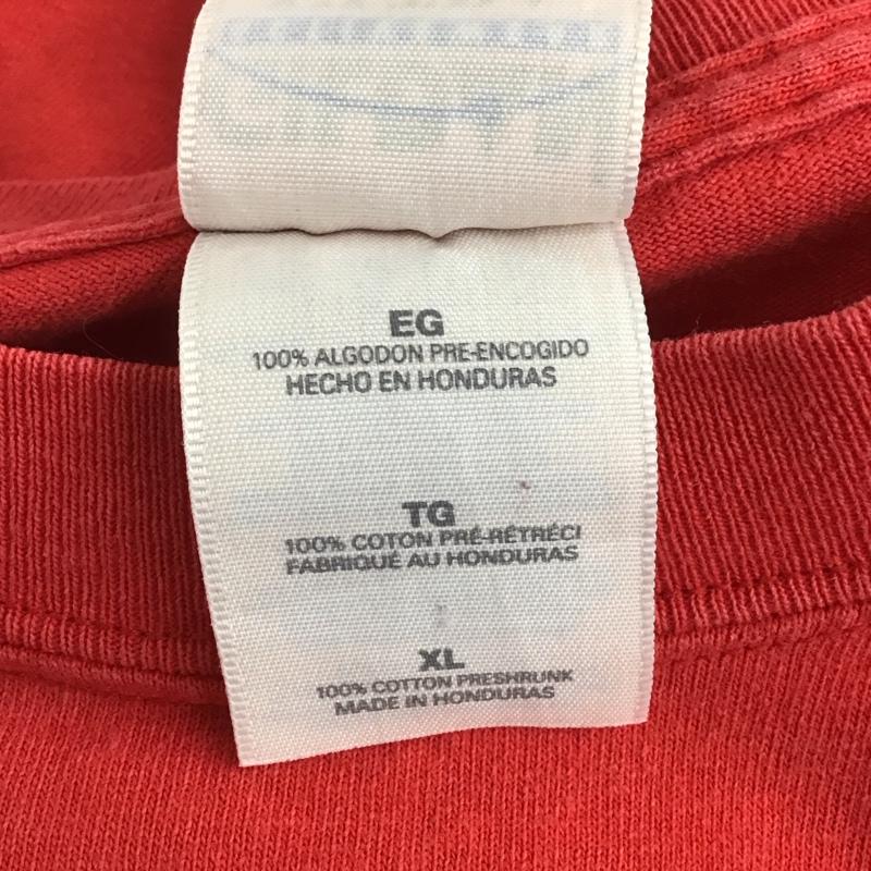 ギルダン GILDAN Tシャツ 半袖 XL プリント 赤 / レッド /  メンズ USED 古着 中古 10134611
