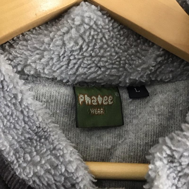 ファッティー PHATEE ベスト ベスト ベスト フリースベスト フロントボタン L 無地 灰 / グレー /  メンズ USED 古着 中古 10143116