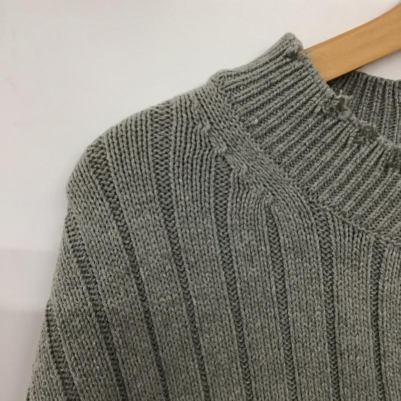 スライ SLY カーディガン 長袖 030EAP70-1240 CRUSHED CROP C／D FREE 無地 灰 / グレー /  レディース USED 古着 中古 10140465