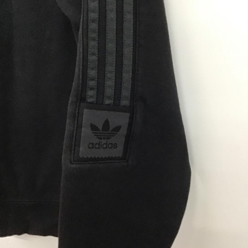 アディダス adidas パーカー 長袖 EC7305 Tech Pullover Hoodie Skateboarding 裏起毛 ロゴ、文字 黒 / ブラック /  メンズ USED 古着 中古 10143787