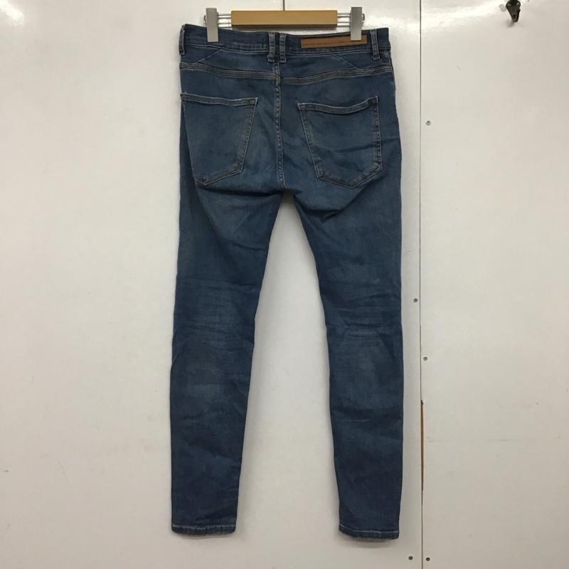 ザラメン ZARA MAN パンツ デニム、ジーンズ デニムパンツ スリムパンツ カジュアルパンツ ストレッチパンツ 42 無地 インディゴ / インディゴ /  メンズ USED 古着 中古 10140718