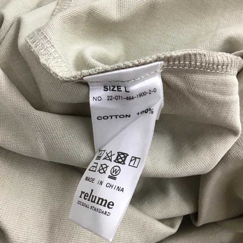 レリュームジャーナルスタンダード relume Journal Standard Tシャツ 半袖 半袖カットソー プリントTシャツ クルーネックカットソー アレンエー 5号 無地 マルチカラー / マルチカラー /  メンズ USED 古着 中古 10130072