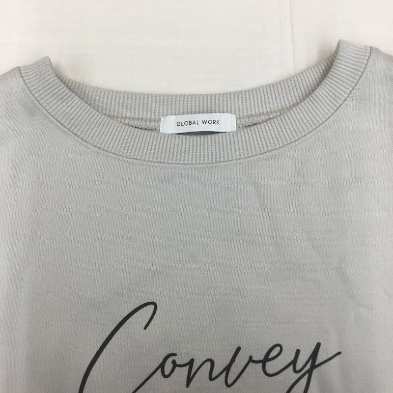 グローバルワーク GLOBAL WORK トレーナー 長袖 GW625175AD FREE プリント グレージュ / グレージュ /  レディース USED 古着 中古 10142210