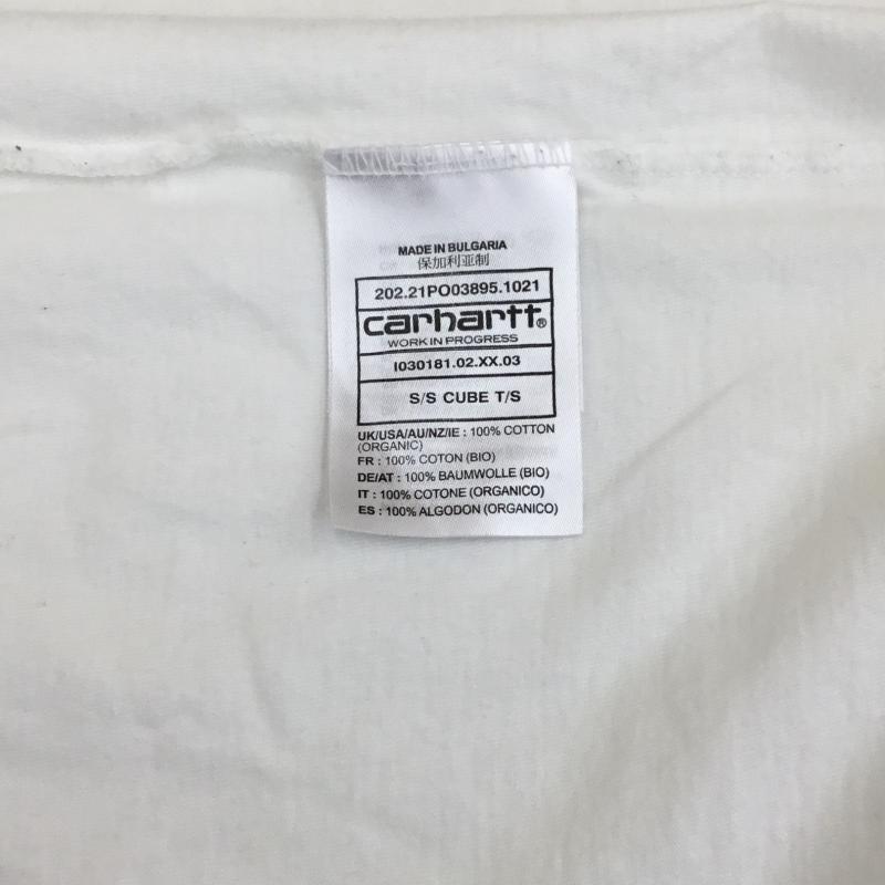 カーハート Carhartt Tシャツ 半袖 Carhartt CUBE T-shirt L プリント X ロゴ、文字 白 / ホワイト /  メンズ USED 古着 中古 10127162