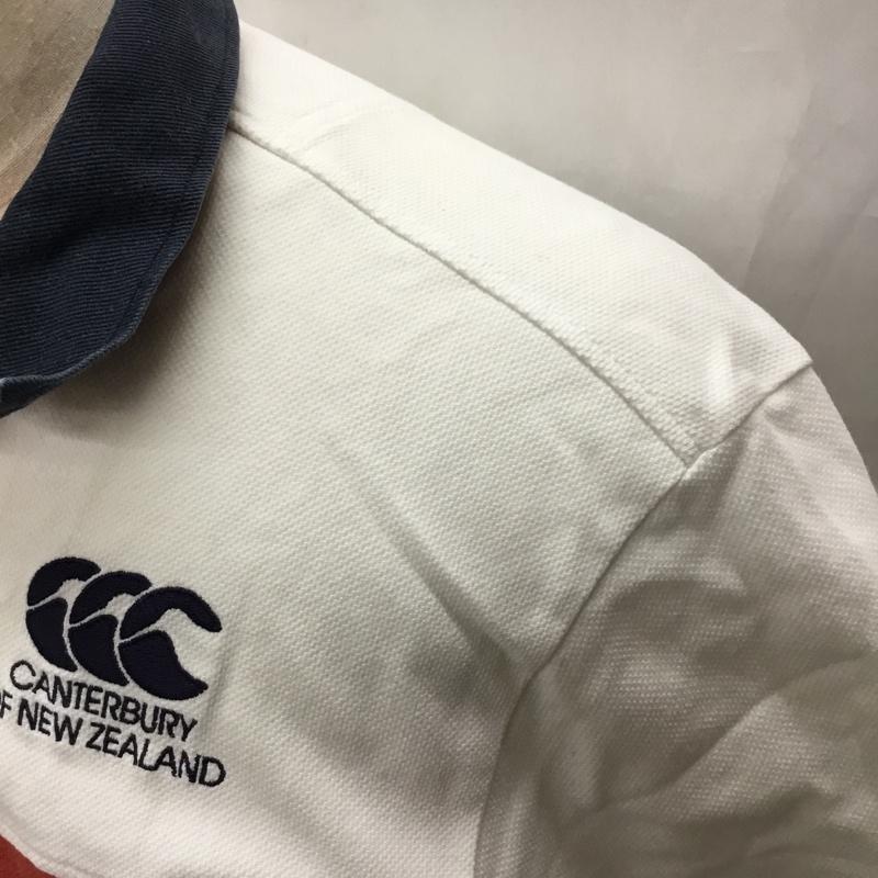 カンタベリー CANTERBURY ポロシャツ 半袖 半袖ポロシャツ カラーシャツ 半袖カットソー M ロゴ、文字 マルチカラー / マルチカラー /  メンズ USED 古着 中古 10112319