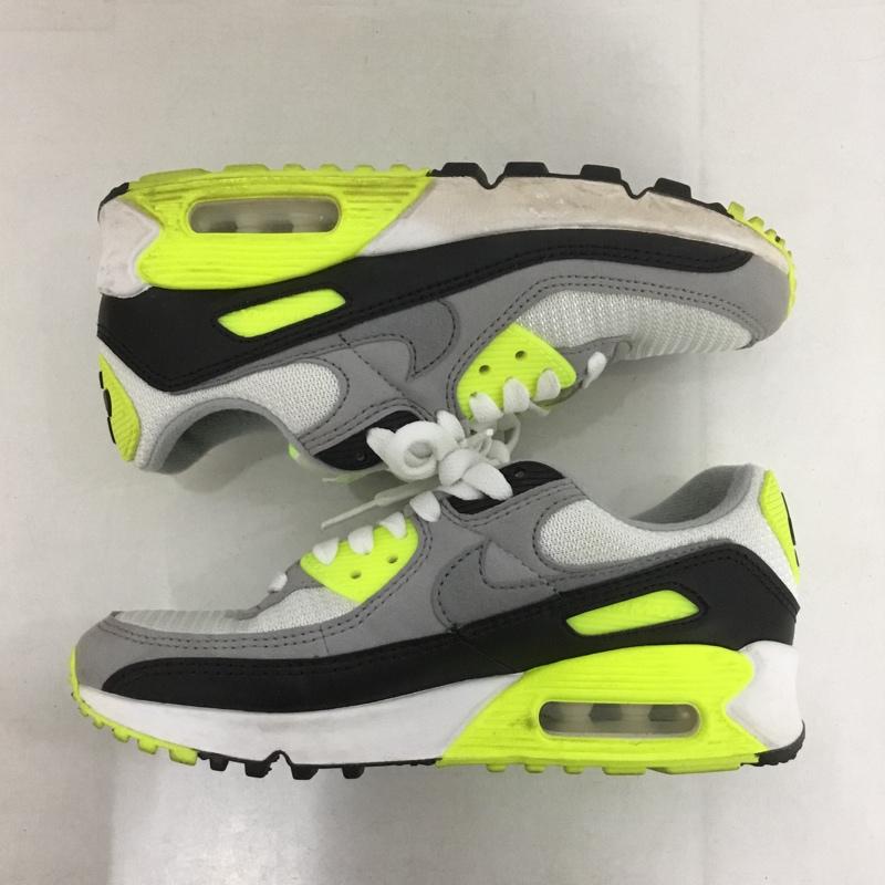 ナイキ NIKE スニーカー スニーカー CD0490-101 WMNS AIR MAX 90 22.5cm 22.5cm ロゴ、文字 白 / ホワイト / X 灰 / グレー / X 黒 / ブラック / X 黄 / イエロー /  レディース USED 古着 中古 10141547
