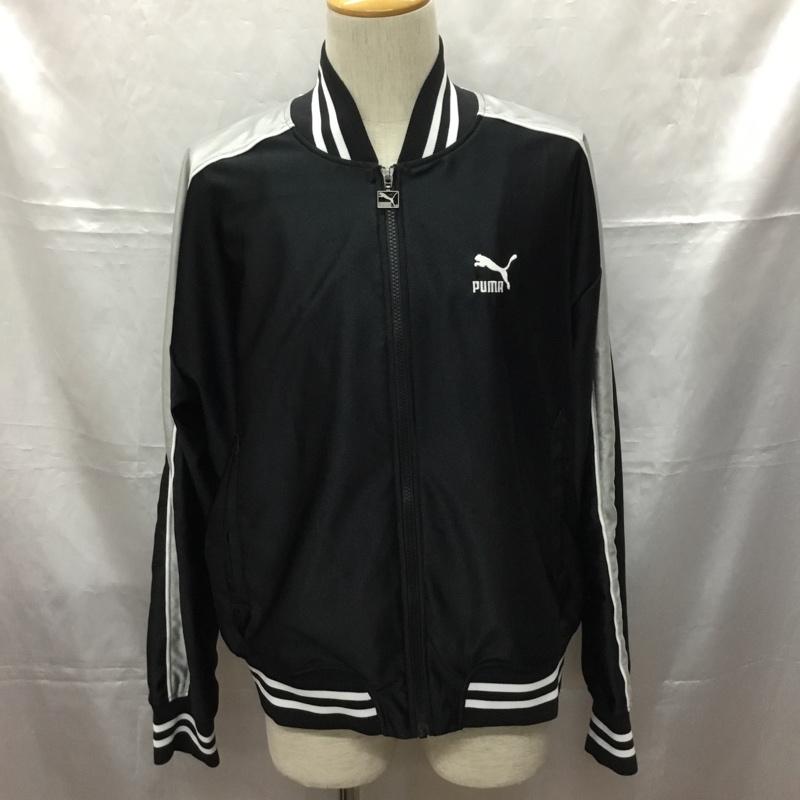 プーマ PUMA ジャケット、上着 ジャンパー、ブルゾン 622229 ユニセックス T7 トラックジャケット XL 無地 黒 / ブラック /  メンズ USED 古着 中古 10108798