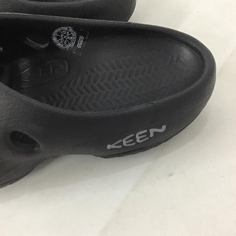 キーン KEEN サンダル サンダル 1028812 YOGUI アウトドアシューズ クロッグ 24cm 24.0cm ロゴ、文字 黒 / ブラック /  レディース USED 古着 中古 10141044