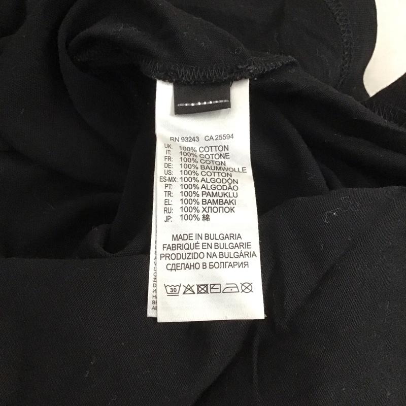 ディーゼル DIESEL Tシャツ 半袖 半袖カットソー プリントTシャツ クルーネックカットソー L ロゴ、文字 黒 / ブラック /  メンズ USED 古着 中古 10148987