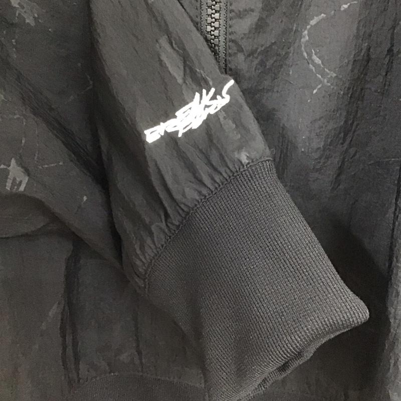 ナイキ NIKE パーカー 長袖 fd6787-010 フーディジャケット ジップアップジャケット ナイロン XL ロゴ、文字 黒 / ブラック /  メンズ USED 古着 中古 10146233