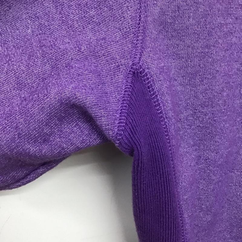 ステューシー STUSSY パーカー 長袖 ジップアップパーカー 長袖パーカー カジュアルジャケット L ロゴ、文字 紫 / パープル /  メンズ USED 古着 中古 10140303