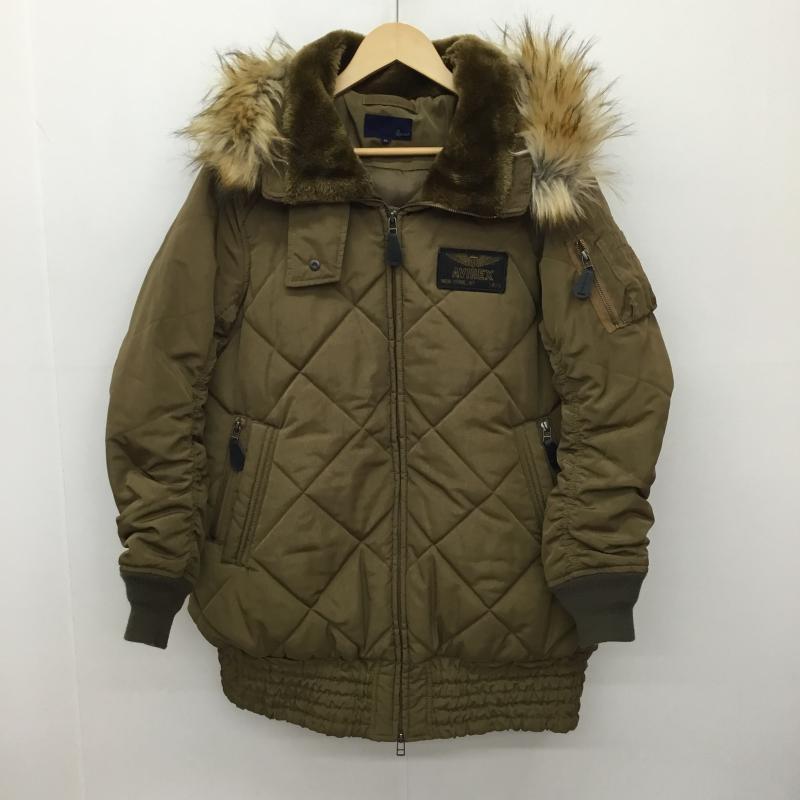 アヴィレックス AVIREX ジャケット、上着 ジャンパー、ブルゾン 6272052 M ロゴ、文字 カーキ / カーキ /  メンズ USED 古着 中古 10138378