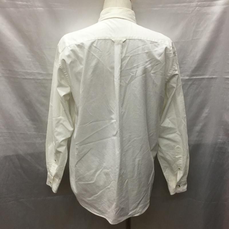 コロンビア Columbia シャツ、ブラウス 長袖 PM7051 トロイヒルシャツ ボタンダウン L 無地 白 / ホワイト /  メンズ USED 古着 中古 10121390