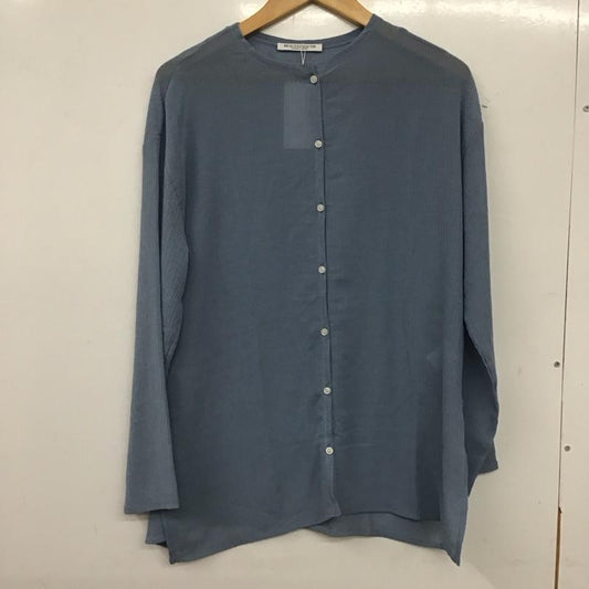 ビューティアンドユースユナイテッドアローズ BEAUTY&YOUTH UNITED ARROWS カーディガン 長袖 1627-222-0403 クレープ クルーネックカーディガン FREE 無地 水色 / ライトブルー /  レディース USED 古着 中古 10139339
