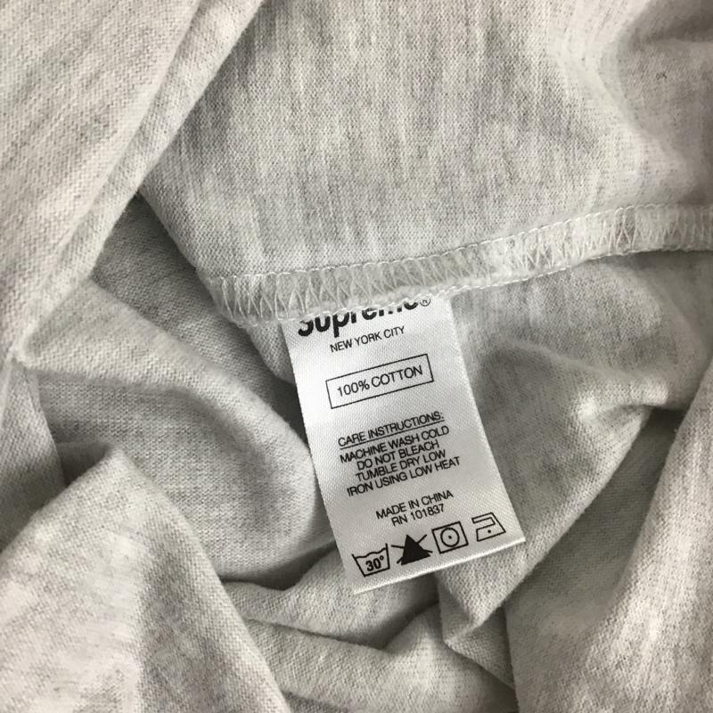 シュプリーム Supreme カットソー 長袖 18ss BevelL/STop 長袖カットソー クルーネックカットソー M ロゴ、文字 灰 / グレー /  メンズ USED 古着 中古 10131533
