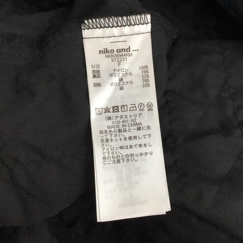 ニコアンド niko and... ワンピース ロングスカート FREE 無地 黒 / ブラック /  レディース USED 古着 中古 10121209