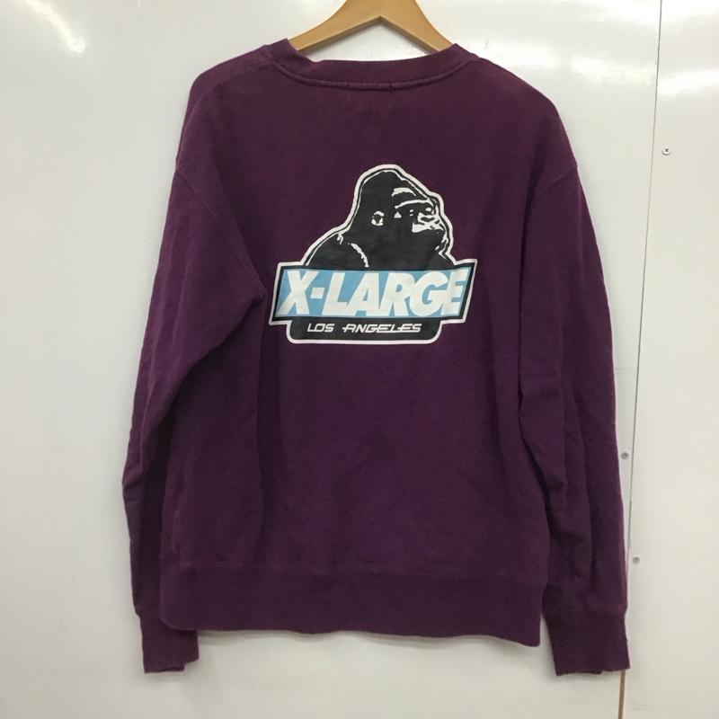 エクストララージ XLARGE トレーナー 長袖 長袖 S 無地 紫 / パープル /  メンズ USED 古着 中古 10145697
