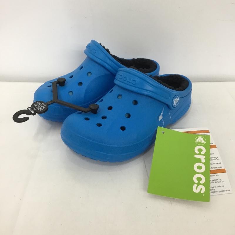 クロックス crocs シューズ シューズ relen lined clog k 18.5cm 18.5cm 無地 青 / ブルー /  ボーイズ USED 古着 中古 10125075