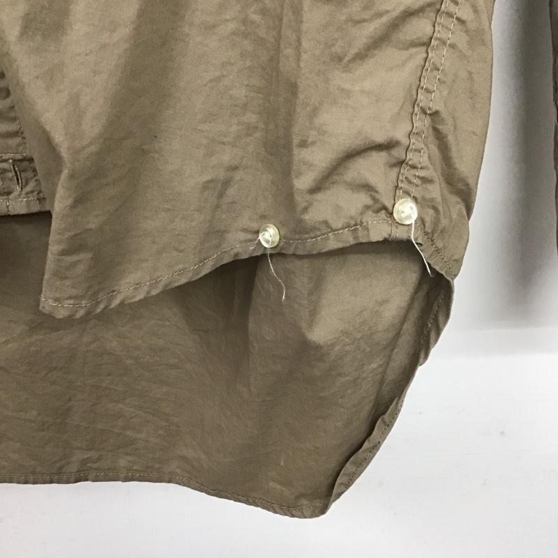 ニコアンド niko and... シャツ、ブラウス 長袖 無地 茶 / ブラウン /  レディース USED 古着 中古 10140404