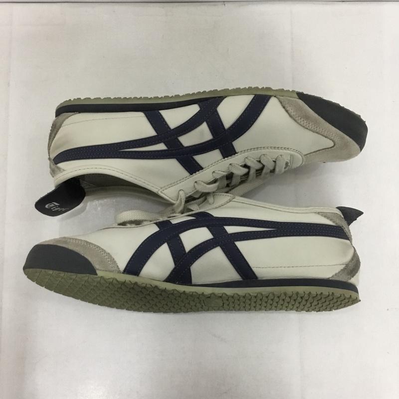 オニツカタイガー ONITSUKA TIGER スニーカー スニーカー 1183C102 MEXICO 66 27cm 27.0cm ロゴ、文字 紺 / ネイビー / X アイボリー / アイボリー /  メンズ USED 古着 中古 10142171