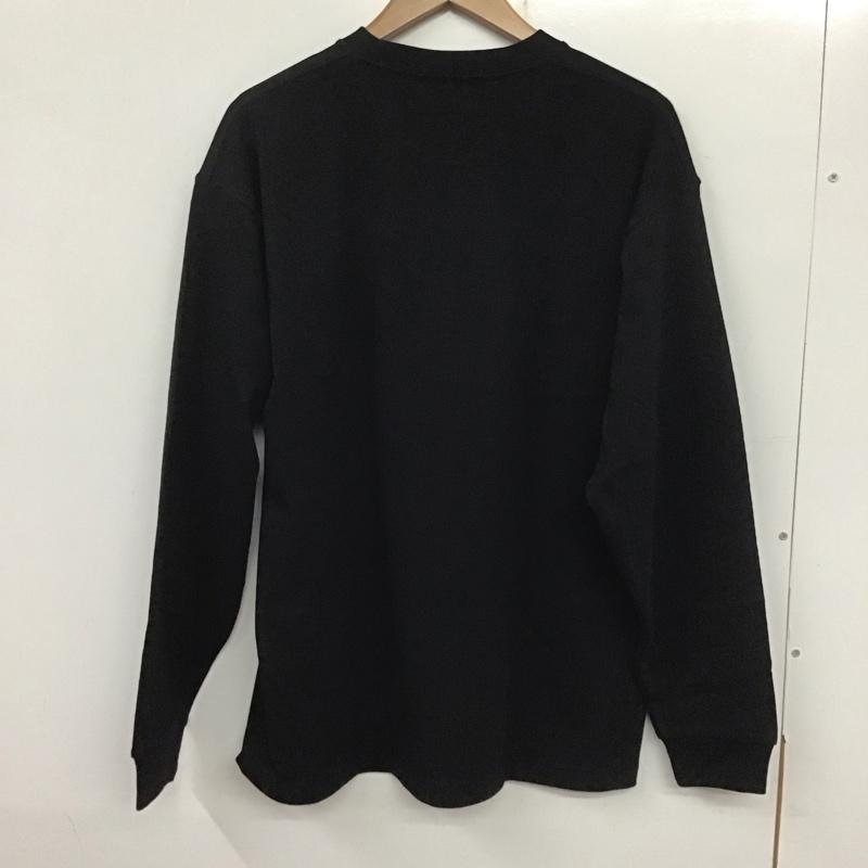 スパーグリーン SUPER GREEN Tシャツ 長袖 長袖カットソー プリントカットソー クルーネック M プリント 黒 / ブラック /  メンズ USED 古着 中古 10139303