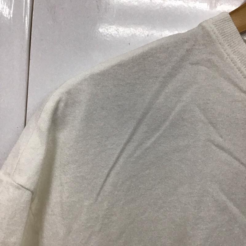 デンハム DENHAM Tシャツ 半袖 半袖カットソー プリントTシャツ クルーネックカットソー S プリント 白 / ホワイト /  メンズ USED 古着 中古 10130942