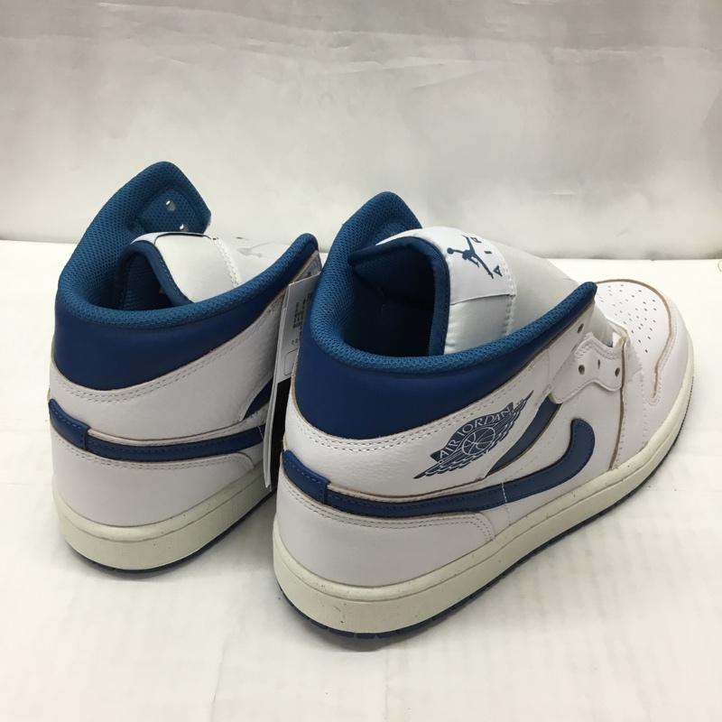 ナイキ NIKE スニーカー スニーカー FN5215 141 AIR JORDAN 1 MID SE 27cm 箱有 27.0cm ロゴ、文字 白 / ホワイト / X 青 / ブルー /  メンズ USED 古着 中古 10112847