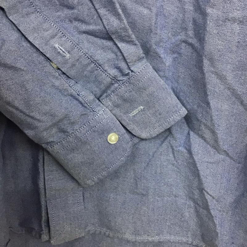 ハオミン Haoming シャツ、ブラウス 長袖 長袖シャツ 無地シャツ カラーシャツ ボタンダウンシャツ デニムシャツ L 刺繍 インディゴ / インディゴ /  メンズ USED 古着 中古 10140727