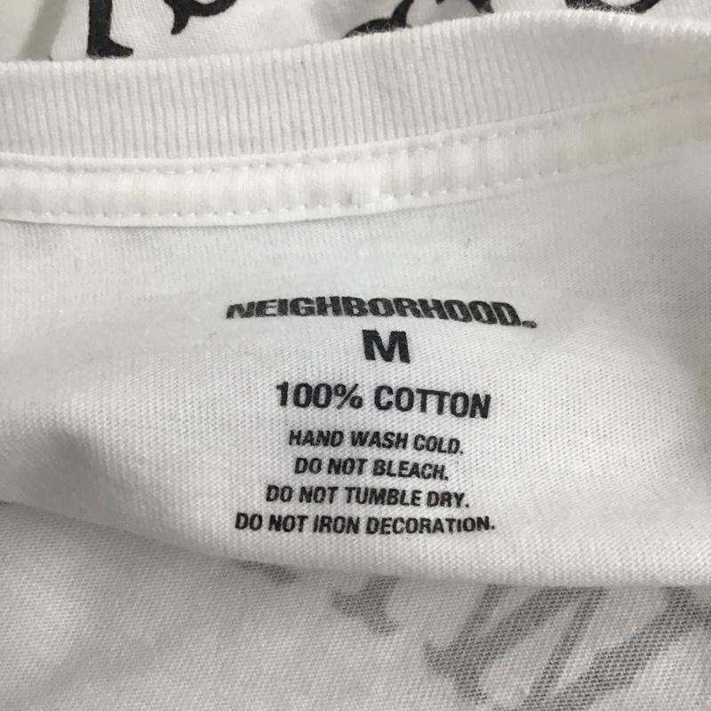 ネイバーフッド NEIGHBORHOOD カットソー 長袖 長袖カットソー クルーネックカットソー ロングスリーブカットソー プリントTシャツ M プリント 白 / ホワイト /  メンズ USED 古着 中古 10123765