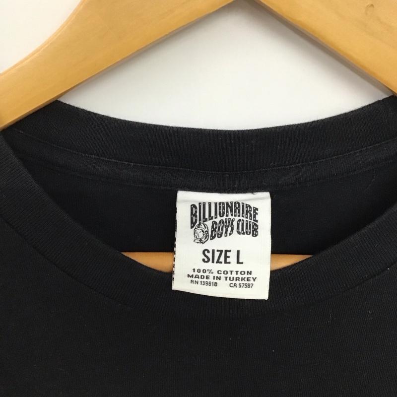 ビリオネア・ボーイズ・クラブ BILLIONAIRE BOYS CLUB Tシャツ 半袖 半袖カットソー プリントTシャツ クルーネックカットソー L プリント 黒 / ブラック /  メンズ USED 古着 中古 10133358