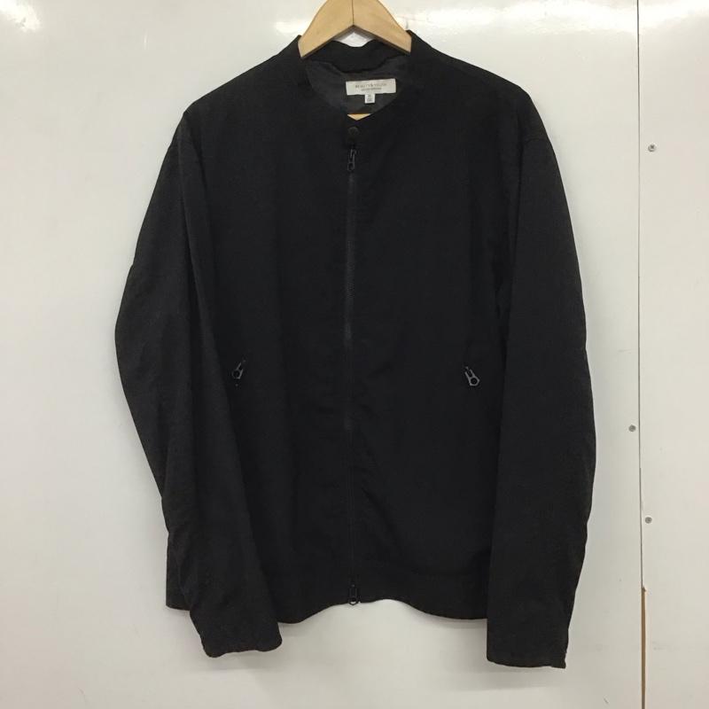 ビューティアンドユースユナイテッドアローズ BEAUTY&YOUTH UNITED ARROWS ジャケット、上着 ジャケット、ブレザー ジップアップジャケット アウター ノーカラージャケット XL 無地 黒 / ブラック /  メンズ USED 古着 中古 10133380